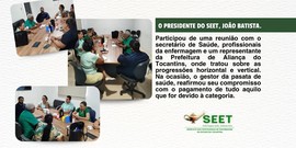 Presidente João Batista reafirma compromisso com progressões durante reunião com profissionais da saúde